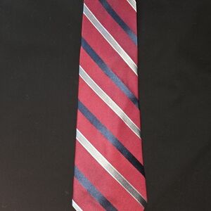 Daniel Cremieux Red and Blue Striped Tie